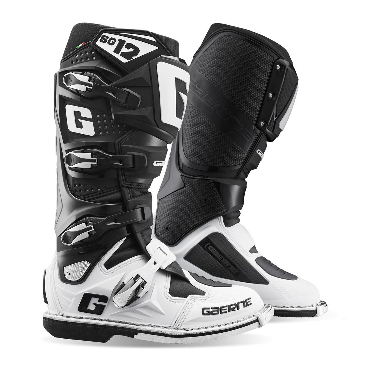 Gaerne SG12 Motocross Boots White Black